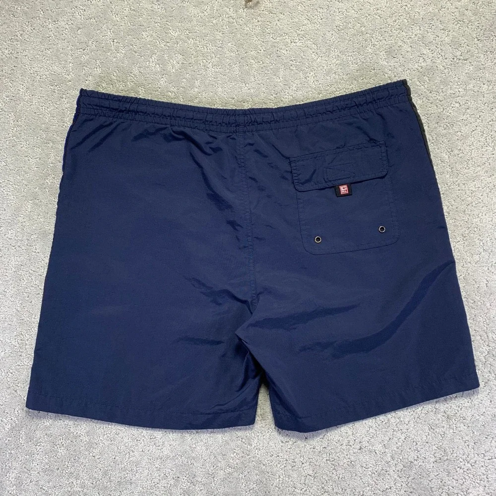 Vintage Chaps Ralph Lauren Shorts Mens Large‎ Navy Blue Nylon Board Swim Trunks